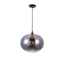 CWI LIGHTING 5553P16-Smoke - Glass 4 Light Down Pendant With Smoke Finish