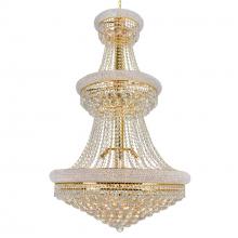 CWI LIGHTING 8001P30G - Empire 32 Light Down Chandelier With Gold Finish