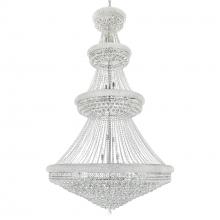 CWI LIGHTING 8001P50C - Empire 42 Light Down Chandelier With Chrome Finish