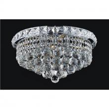 CWI LIGHTING 8002C14C - Luminous 4 Light Flush Mount With Chrome Finish