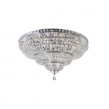 CWI LIGHTING 8003C36C - Stefania 21 Light Bowl Flush Mount With Chrome Finish