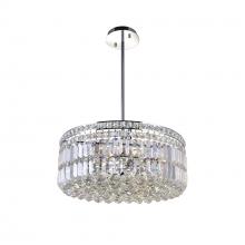 CWI LIGHTING 8006P20C-R - Colosseum 8 Light Down Chandelier With Chrome Finish