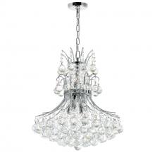 CWI LIGHTING 8012P20C - Princess 8 Light Down Chandelier With Chrome Finish