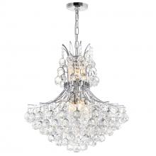 CWI LIGHTING 8012P24C - Princess 10 Light Down Chandelier With Chrome Finish