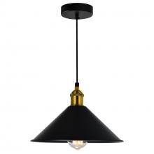 CWI LIGHTING 9605P10-1-101-B - Brave 1 Light Black Mini Pendant