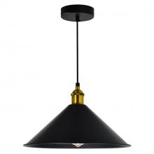 CWI LIGHTING 9605P12-1-101-B - Brave 1 Light Black Mini Pendant