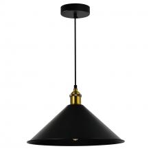 CWI LIGHTING 9605P14-1-101-B - Brave 1 Light Black Mini Pendant