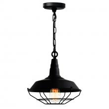 CWI LIGHTING 9611P14-1-101 - Morgan 1 Light Down Mini Pendant With Black Finish