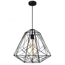 CWI LIGHTING 9625P20-1-101 - Bagheera 1 Light Down Pendant With Black Finish