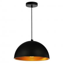 CWI LIGHTING 9629P12-1-101 - Modest 1 Light Down Mini Pendant With Black Finish