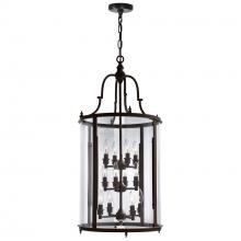 CWI LIGHTING 9809P17-12-109-A - Desire 12 Light Drum Shade Chandelier With Oil Rubbed Bronze Finish