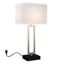 CWI LIGHTING 9915T14-1-606 - Torren 1 Light Table Lamp With Satin Nickel Finish