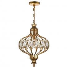 CWI LIGHTING 9935P12-1-182 - Altair 1 Light Chandelier With Antique Bronze Finish