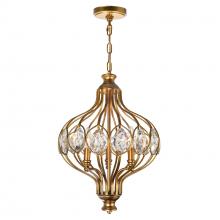 CWI LIGHTING 9935P14-3-182 - Altair 3 Light Chandelier With Antique Bronze Finish