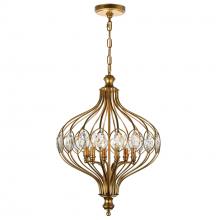 CWI LIGHTING 9935P19-6-182 - Altair 6 Light Chandelier With Antique Bronze Finish