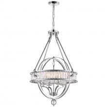 CWI LIGHTING 9957P20-4-601 - Arkansas 4 Light Chandelier With Chrome Finish