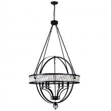 CWI LIGHTING 9957P30-6-101 - Arkansas 6 Light Chandelier With Black Finish