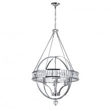 CWI LIGHTING 9957P30-6-601 - Arkansas 6 Light Chandelier With Chrome Finish