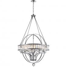 CWI LIGHTING 9957P42-12-601 - Arkansas 12 Light Chandelier With Chrome Finish