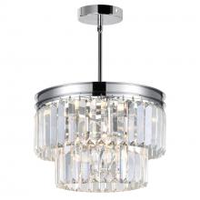 CWI LIGHTING 9969P8-5-601 - Weiss 5 Light Down Mini Chandelier With Chrome Finish