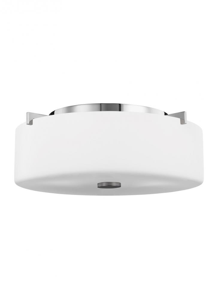 Small Two Light Flush Mount