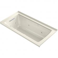 KOHLER 1947-XHGHL-96 - Archer® 60'' x 30'' integral flange Heated BubbleMassage™ air bath and