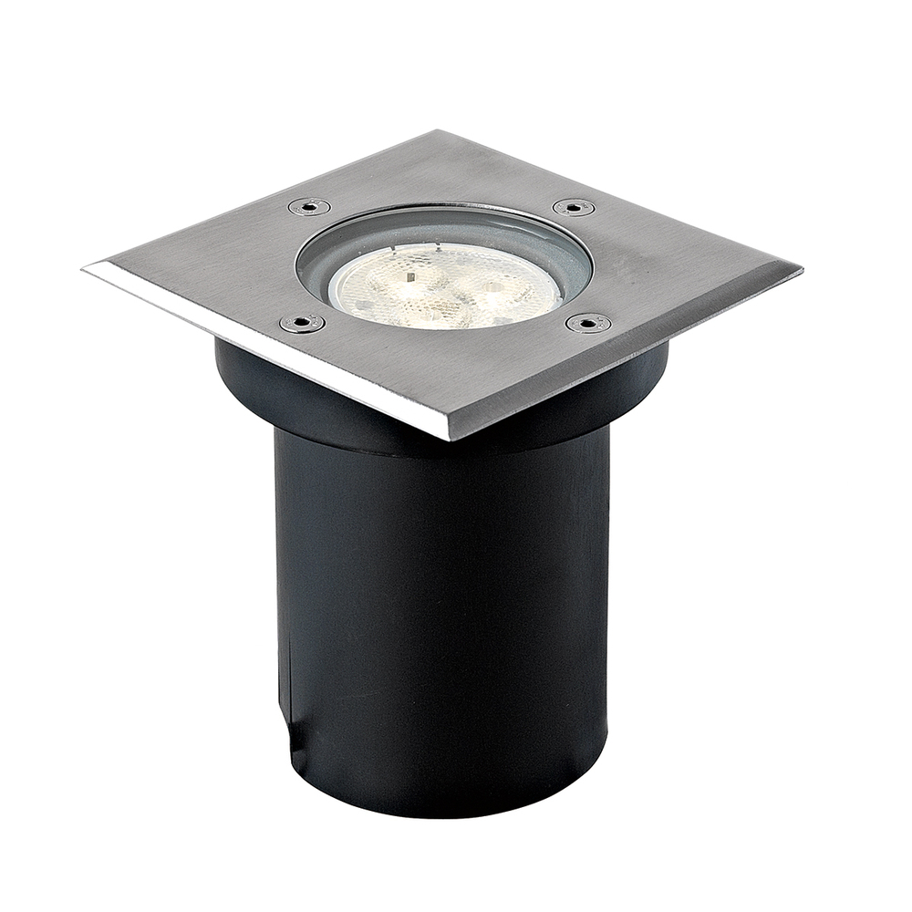 Outdr, LED Inground, Sq, 3x1w, Ss