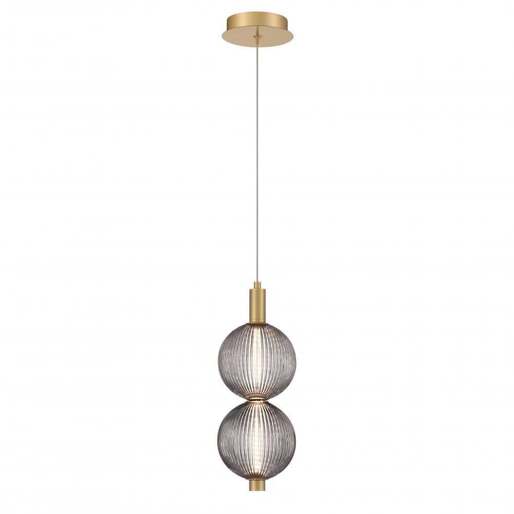 Palmas 16" LED Pendant In Gold