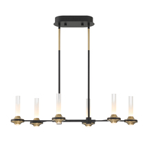 Eurofase 45713-019 - Torcia 12 Light Chandelier in Black and Brass