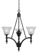 CAL Lighting FX-3541/3 - 3 Lights Rockwood Iron Chandelier