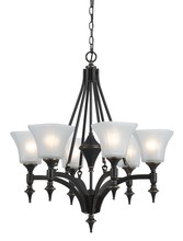 CAL Lighting FX-3541/6 - 6 Lights Rockwood Iron Chandelier