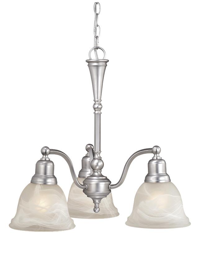 Lasalle 3L Chandelier Brushed Nickel