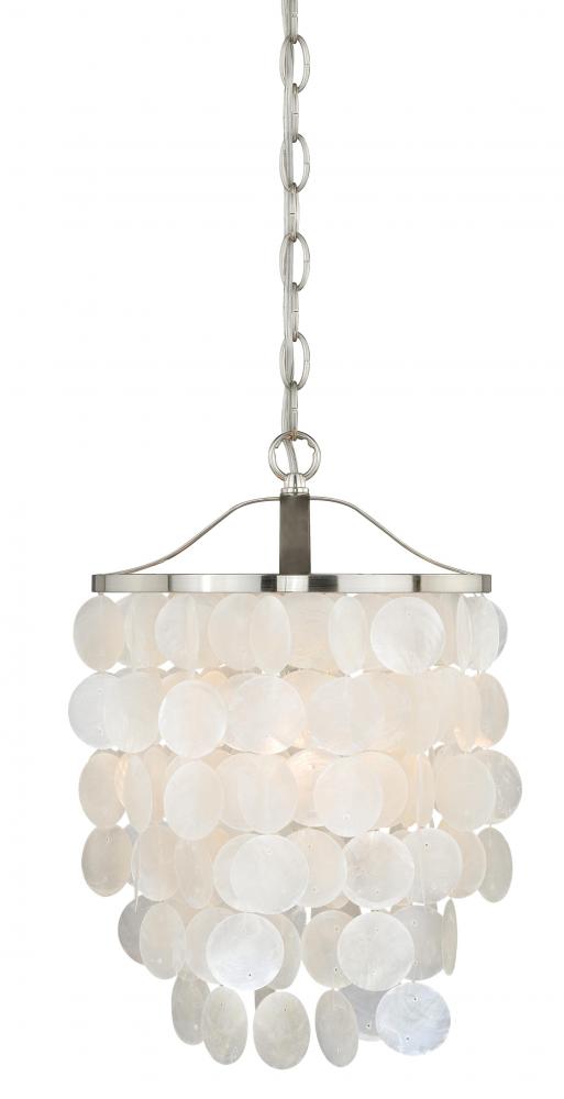 Elsa 10.5-in Pendant Satin Nickel