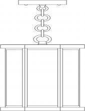 Arroyo Craftsman LYH-7FL-BZ - 7" Lyon Pendant