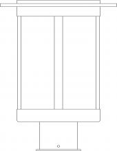 Arroyo Craftsman SAP-9WO-AC - 9" Santorini Post Mount