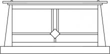 Arroyo Craftsman ABC-15M-RB - 15" Aberdeen column mount