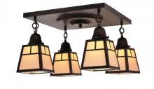 Arroyo Craftsman ACM-4TRM-P - a-line shade 4 light ceiling mount with t-bar overlay