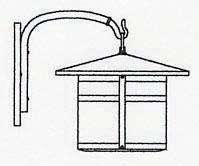 Arroyo Craftsman BB-14M-N - 14" berkeley wall mount