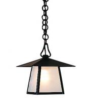 Arroyo Craftsman CH-8TCS-VP - 8" carmel pendant with t-bar overlay