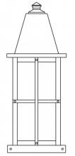 Arroyo Craftsman HC-8LWO-S - 8" hartford long body column mount