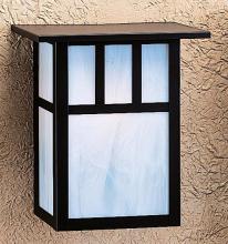 Arroyo Craftsman HS-10ARM-P - 10" huntington sconce with roof and classic arch overlay