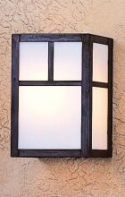 Arroyo Craftsman MS-8TOF-BK - 8" mission sconce with t-bar overlay