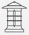 Arroyo Craftsman NC-9OF-P - 9" newport column mount