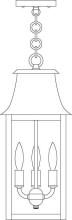 Arroyo Craftsman ORH-8CS-RB - 8" orpington pendant