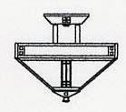 Arroyo Craftsman PIH-12CR-P - 12" prairie inverted ceiling mount