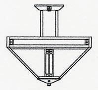 Arroyo Craftsman PIH-18OF-P - 18" prairie inverted ceiling mount