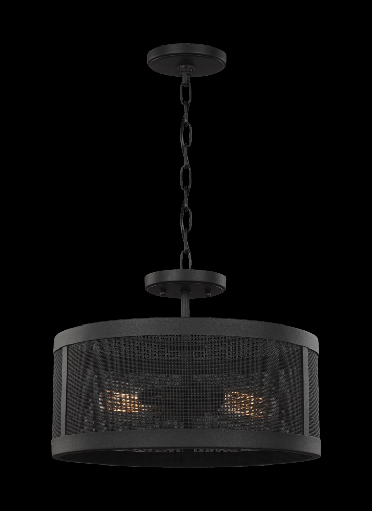 Gereon Two Light Semi-Flush Convertible Pendant