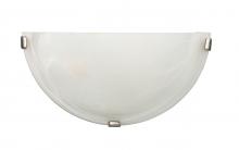 Canarm IWL150B12BPT - Wall , 1 Lt Wall Sconce, Alabaster Glass, 100W Type A, 12" W x 6 1/4" H x 3 3/4" D