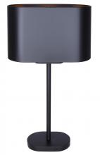 Canarm ITL2132B24BK - Kov 1 Light Table Lamp with Matte Black Finish and Matte Black Shade