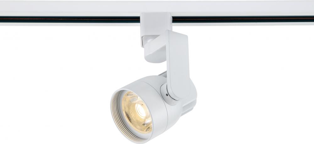 LED 12W Track Head - Angle Arm - White Finish - 24 Degree Beam